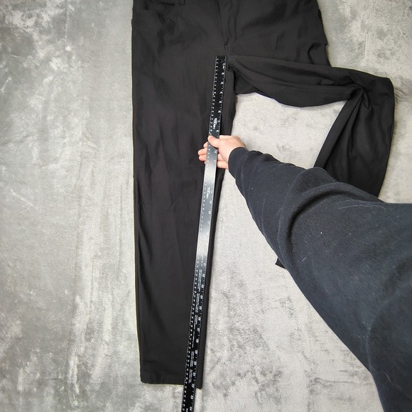 Lululemon ABC Warpstreme Pants Men's 36x32 Black Slim Fit 5 Pocket Church Preppy - Picture 6 of 16